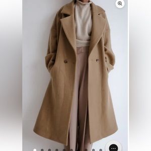 Re Ona Brooklyn Wool Camel Coat NWT - S/M